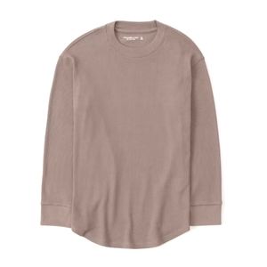 A&F Long Sleeve Waffle Boyfriend Tee